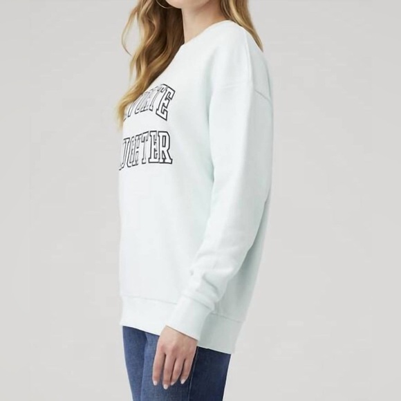 Favorite Daughter The Collegiate Sweatshirt in Seafoam - Picture 5 of 13
